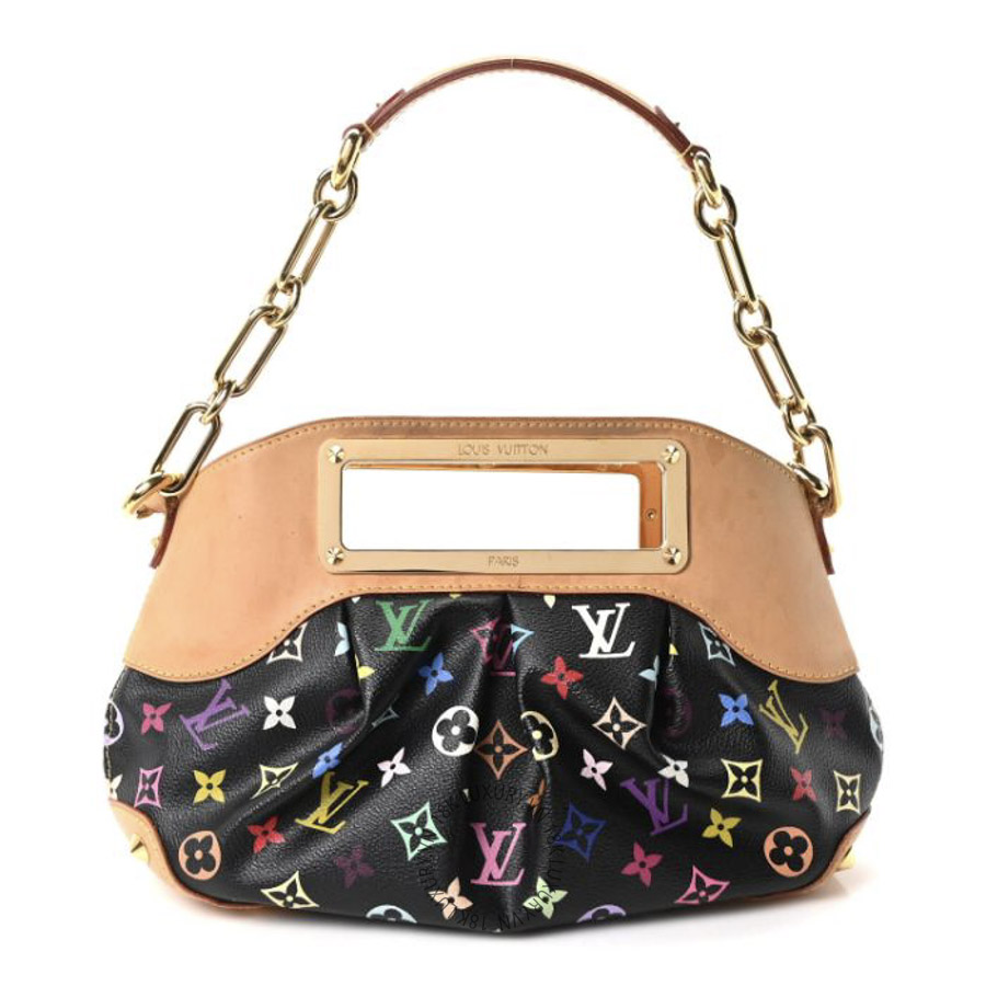 Túi Xách Louis Vuitton Monogram Multicolor Judy PM Black NSBD531