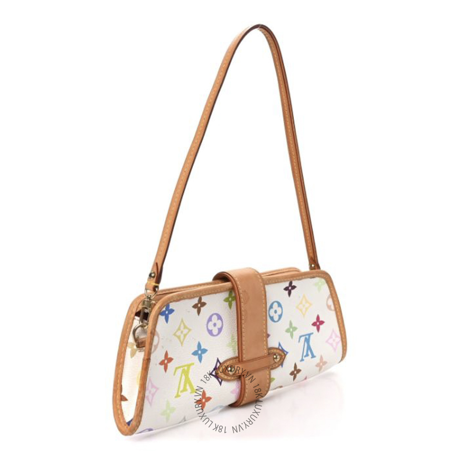 Túi Xách Louis Vuitton Monogram Multicolor Shirley White NSBD180
