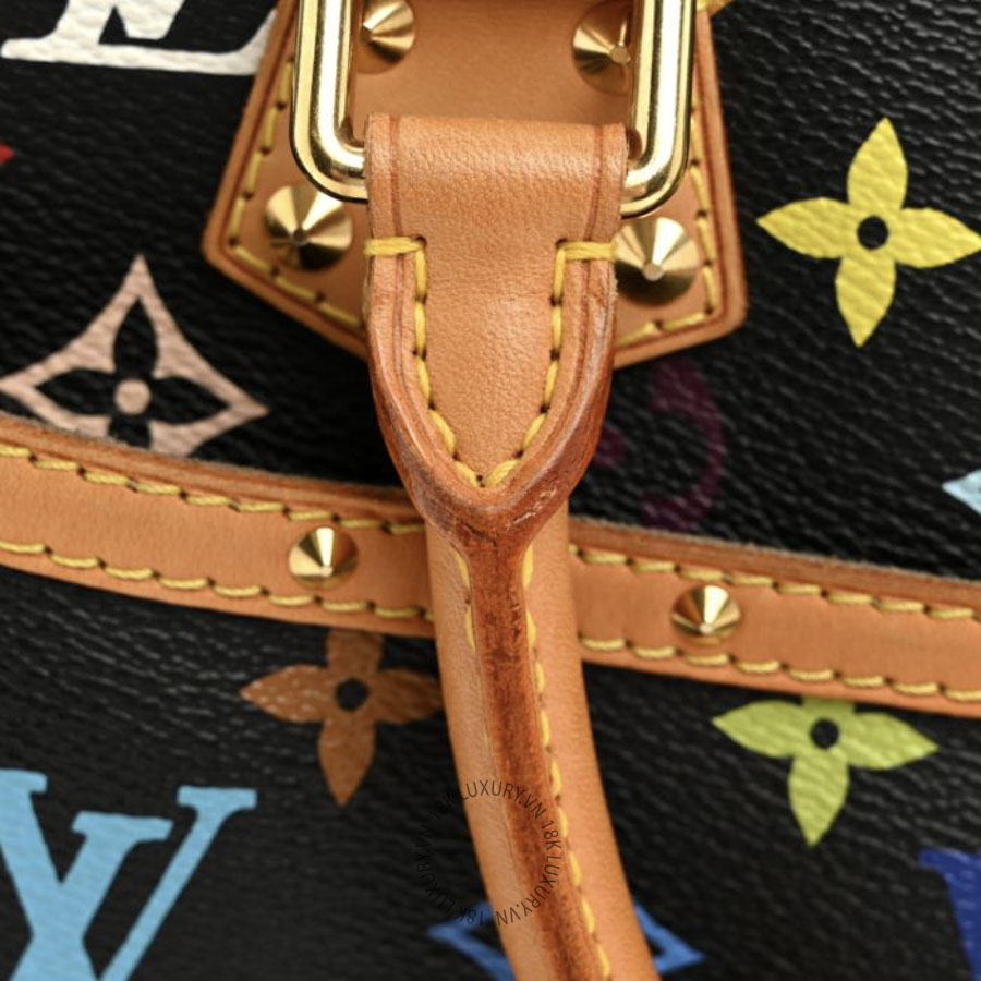 Túi Xách Louis Vuitton Monogram Multicolor Trouville Black NSBD046