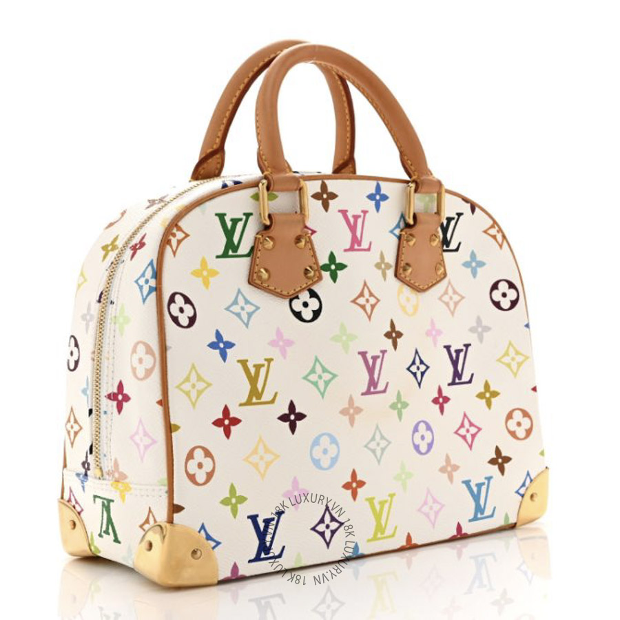 Túi Xách Louis Vuitton Monogram Multicolor Trouville White MNGR777