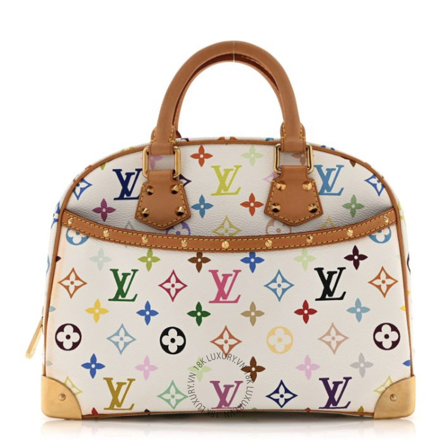 Túi Xách Louis Vuitton Monogram Multicolor Trouville White MNGR777