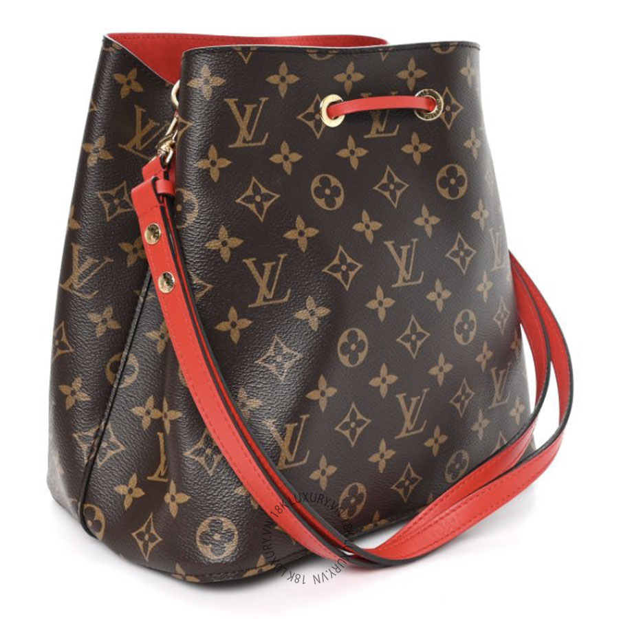 Túi Xách Louis Vuitton Monogram Neonoe MM Coquelicot NSBD306