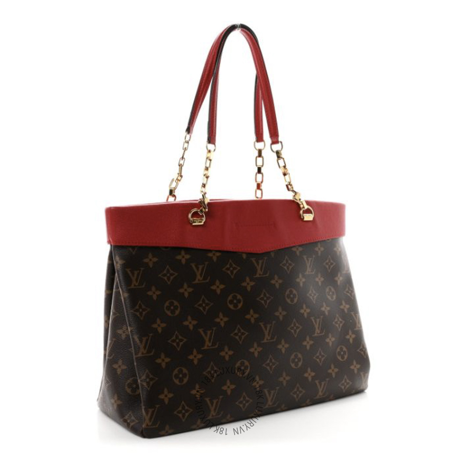 Túi Xách Louis Vuitton Monogram Pallas Shopper Cherry NSBD256
