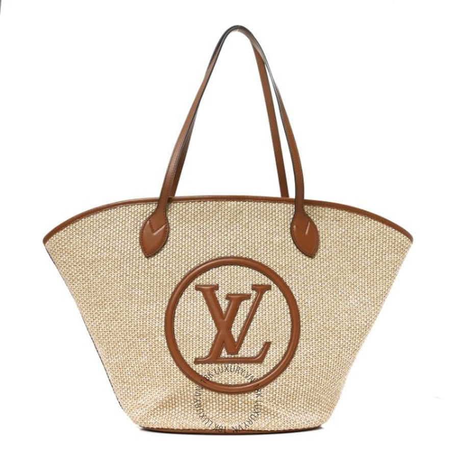 Túi Xách Louis Vuitton Raffia Saint Jacques Tote Caramel MNGR864