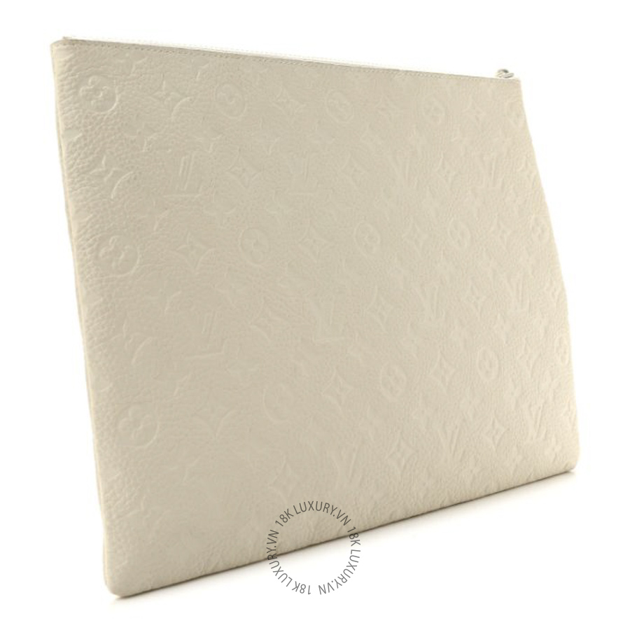 Túi Xách Louis Vuitton Taurillon Monogram Solar Ray A4 Pouch White MNGR417