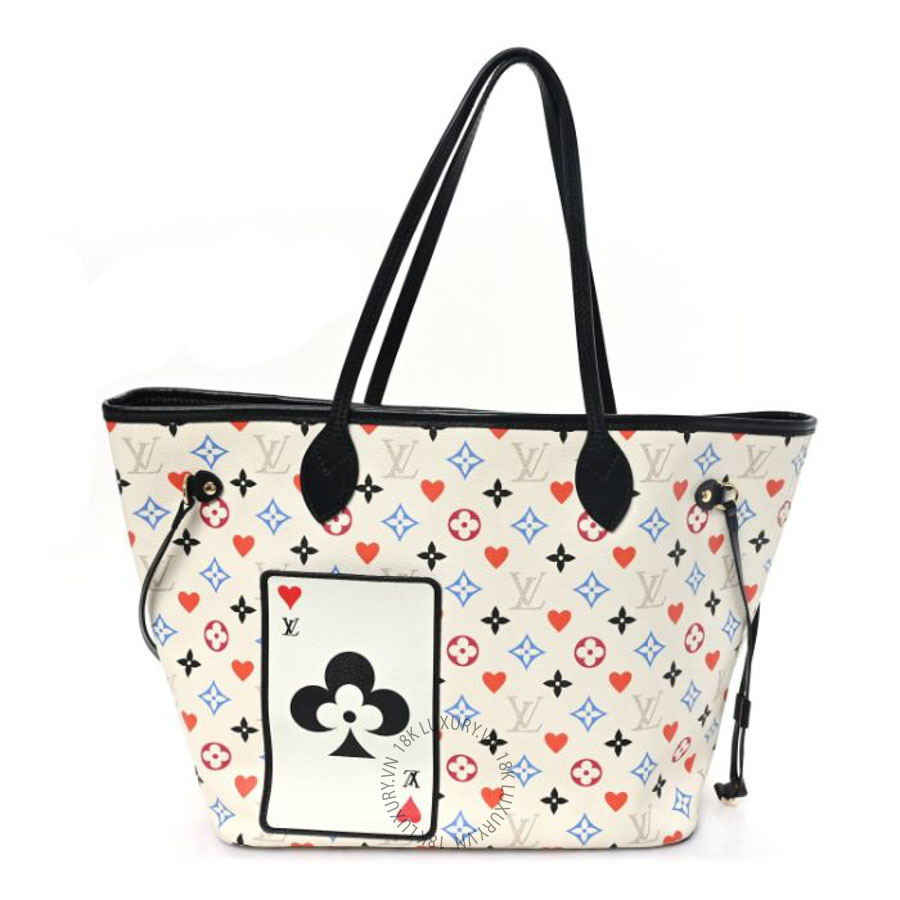 Túi xách LV Game On Neverfull MM White FPNG425