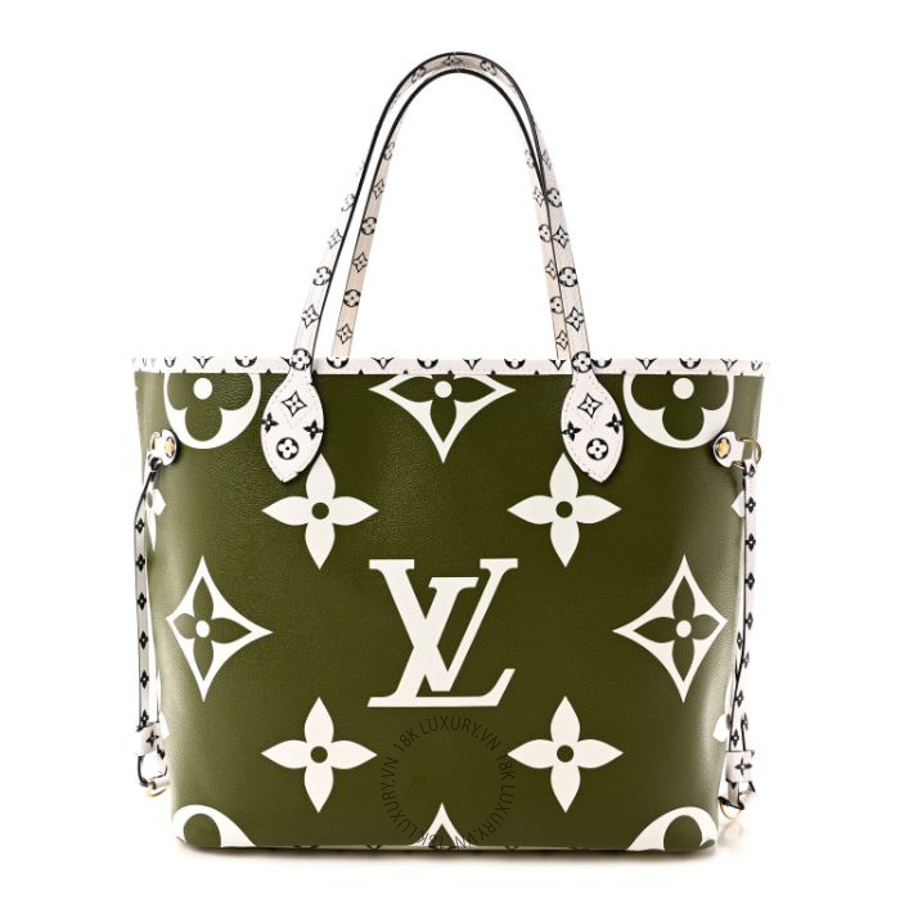Túi xách LV Monogram Giant Neverfull MM Kaki FPNG1186