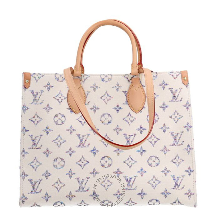 Túi xách LV Monogram Jacquard Nautical Onthego MM Multicolor Beige QWE975