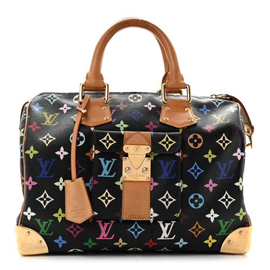 Túi xách LV Monogram Multicolor Speedy 30 Black FPNG1456