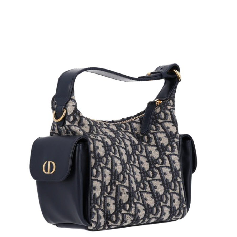 Túi xách mini Christian Dior Oblique Jacquard Smooth Calfskin Mini D-Dream Blue DIO252