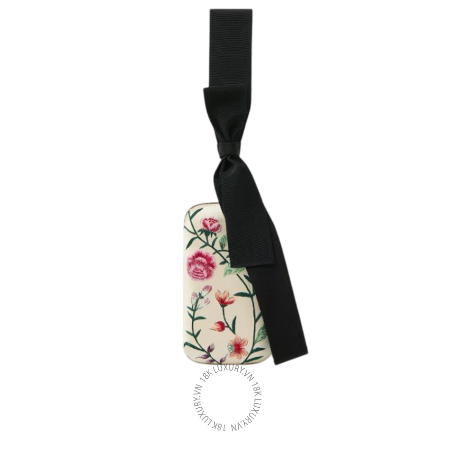 Túi Xách Mini Givenchy Evening clutch with floral embroideries and bow BB514TB2BL-105 GHJ156