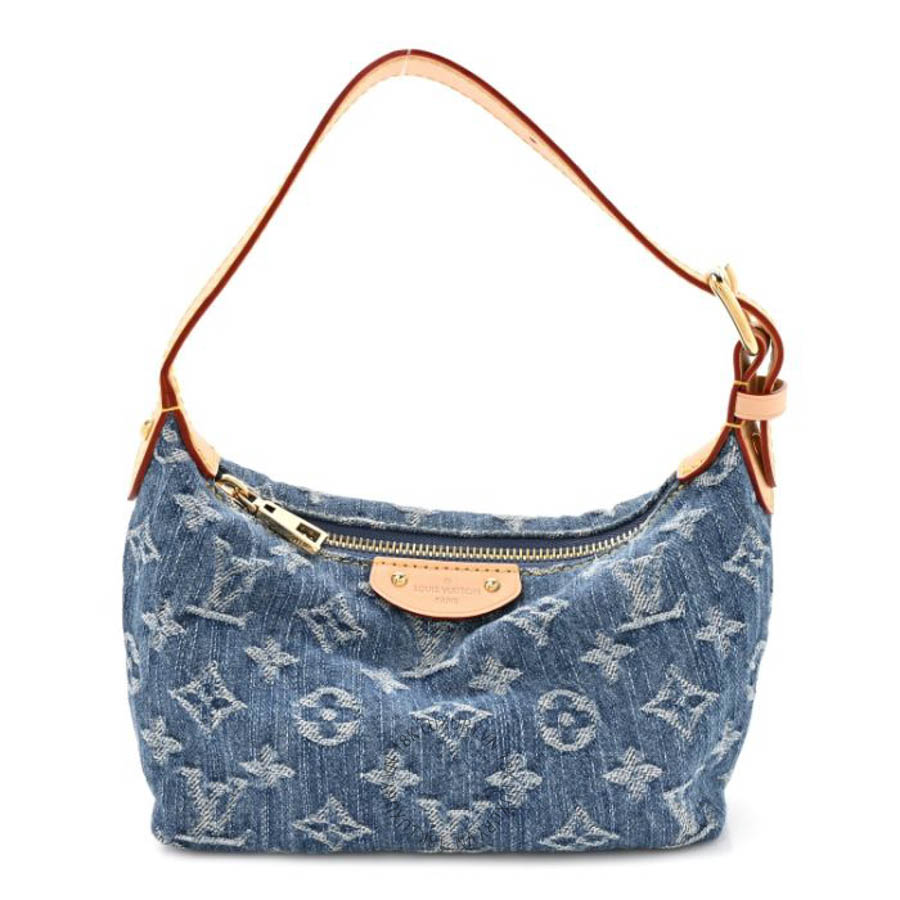 Túi xách mini LV Monogram Denim Hills Pochette Blue QWE1209