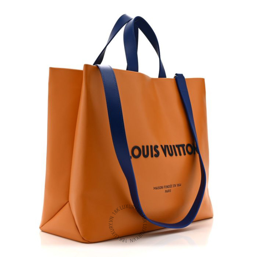 Túi xách tote Louis Vuitton Cowhide Shopper Bag MM Safran QWE894