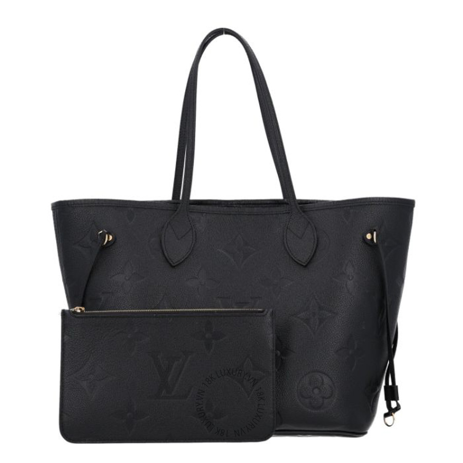 Túi xách tote Louis Vuitton Empreinte Monogram Giant Neverfull MM Black QWE980