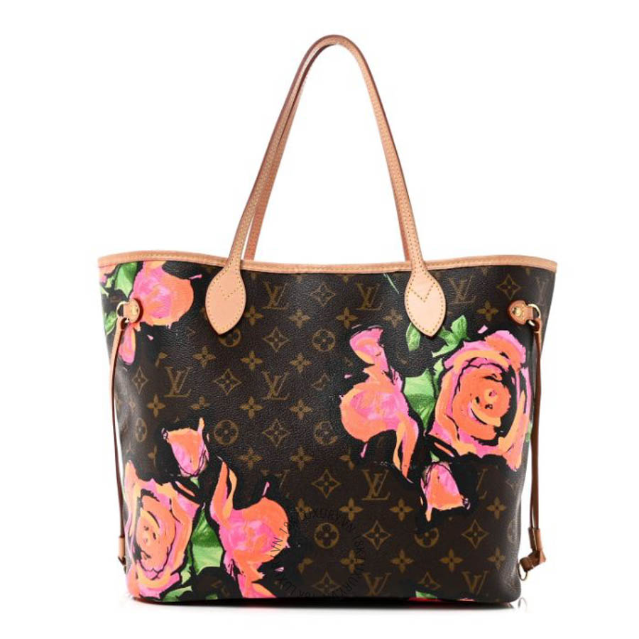Túi xách tote Louis Vuitton Monogram Roses Neverfull MM QWE756