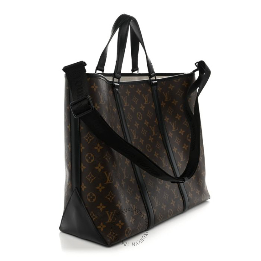 Túi xách tote LV Monogram Macassar Weekend Tote GM QWE1069