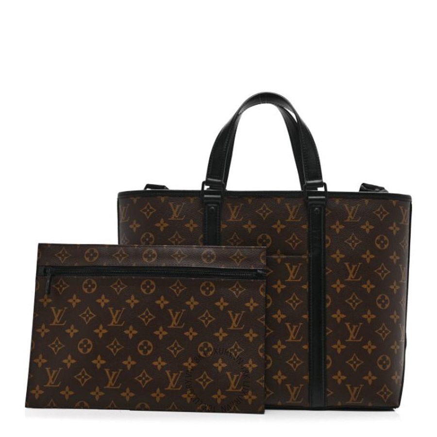 Túi xách tote LV Monogram Macassar Weekend Tote PM QWE721