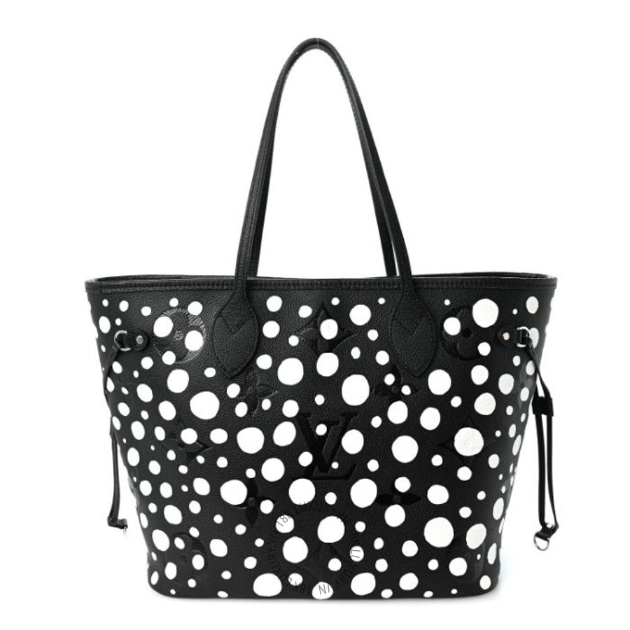 Túi xách tote LV X YK Empreinte Neverfull MM Black White QWE747