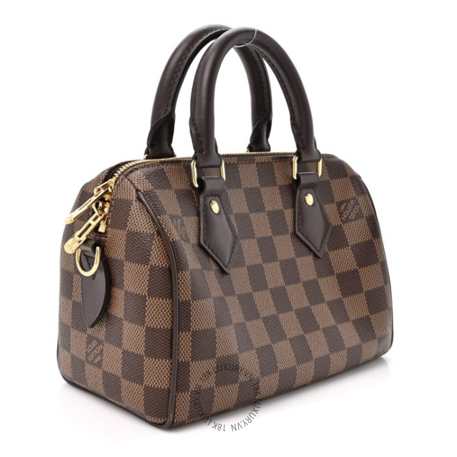 Túi Xách Trống Louis Vuitton Damier Ebene Speedy Bandouliere 20 NSBD344