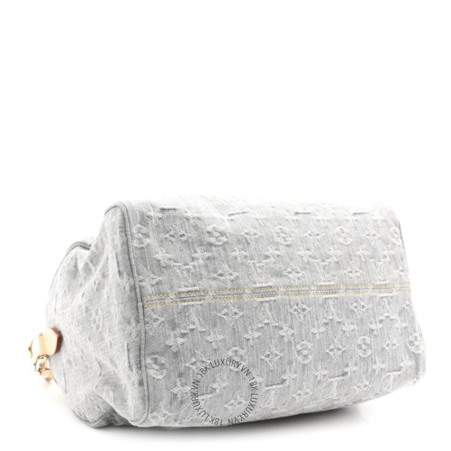 Túi Xách Trống Louis Vuitton Monogram Denim Speedy Soft 30 Washed Gray NSBD166 14 Túi Xách Trống Louis Vuitton Monogram Denim Speedy Soft 30 Washed Gray NSBD166