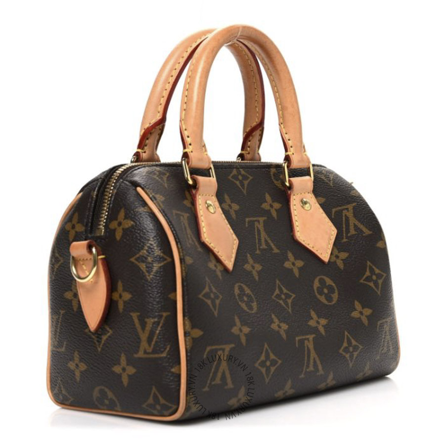 Túi Xách Trống Louis Vuitton Monogram Speedy Bandouliere 20 MNGR241