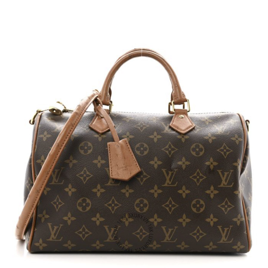 Túi Xách Trống Louis Vuitton Monogram Speedy Soft 30 Boho MNGR834