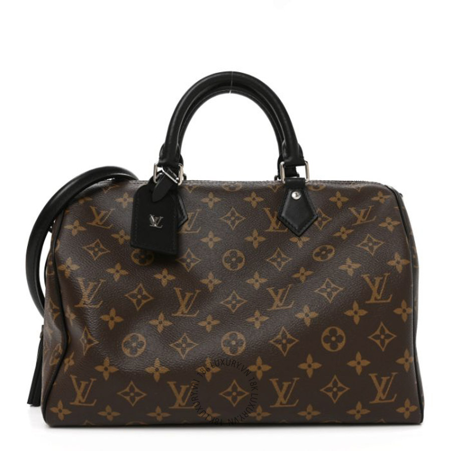 Túi Xách Trống Louis Vuitton Monogram Speedy Soft 30 Dark NSBD888