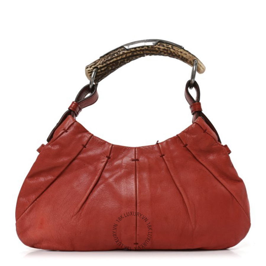 Túi Xách Yves Saint Laurent Calfskin Horn Mini Mombasa Hobo Red ZZN580