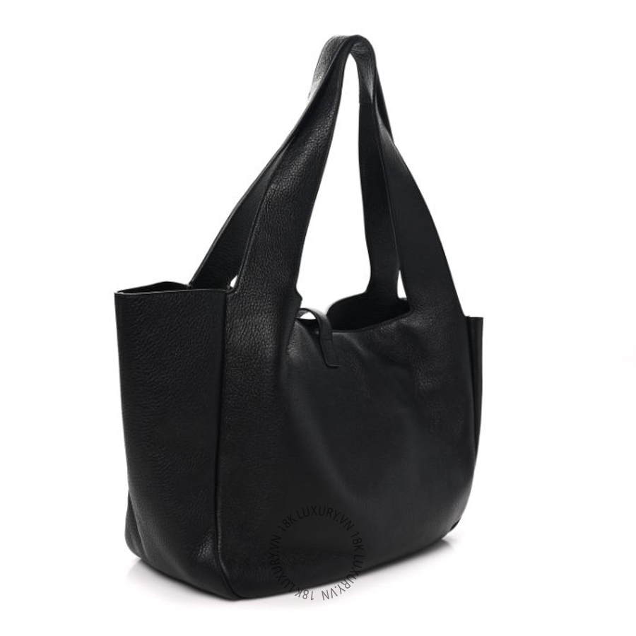 Túi Xách Yves Saint Laurent Grained Deerskin Bea Tote Black ZZN027