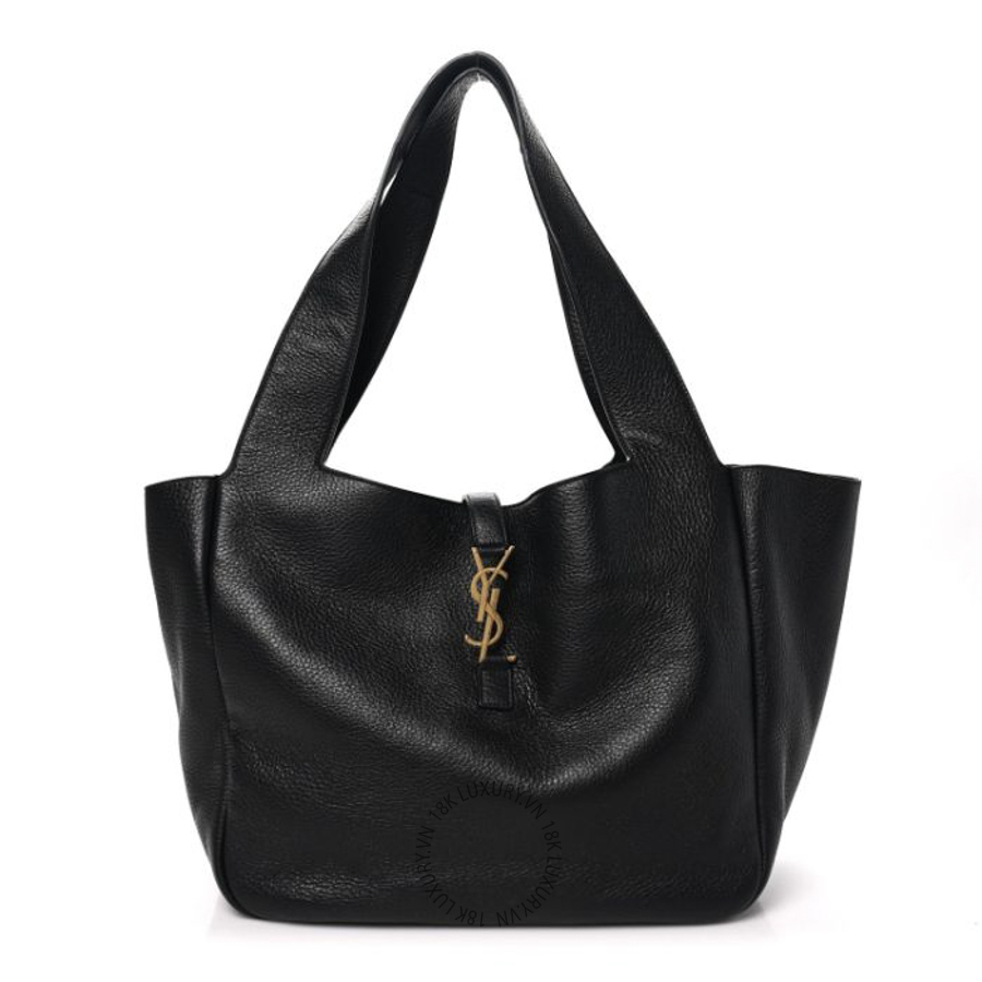 Túi Xách Yves Saint Laurent Grained Deerskin Bea Tote Black ZZN027