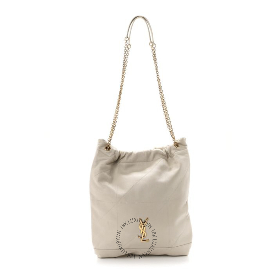 Túi Xách Yves Saint Laurent Lambskin Matelasse Monogram Medium Jamie 4.3 Pochon Crema Soft ZZN310