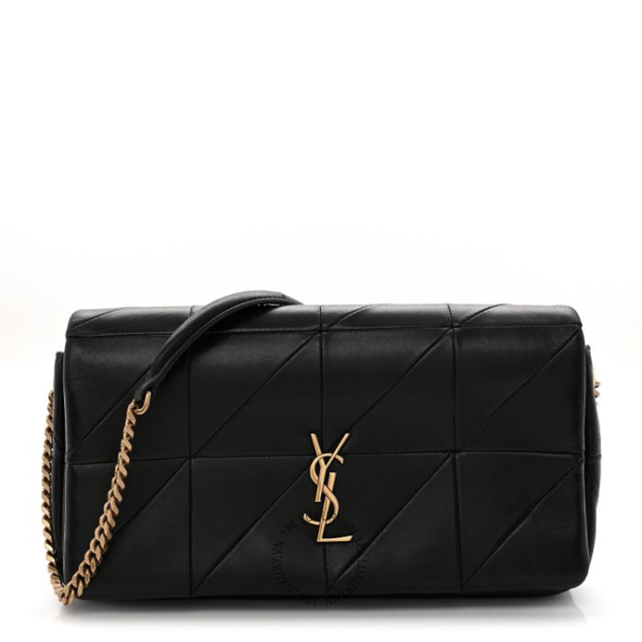 Túi Xách Yves Saint Laurent Lambskin Patchwork Monogram Medium Jamie Black ZZN903