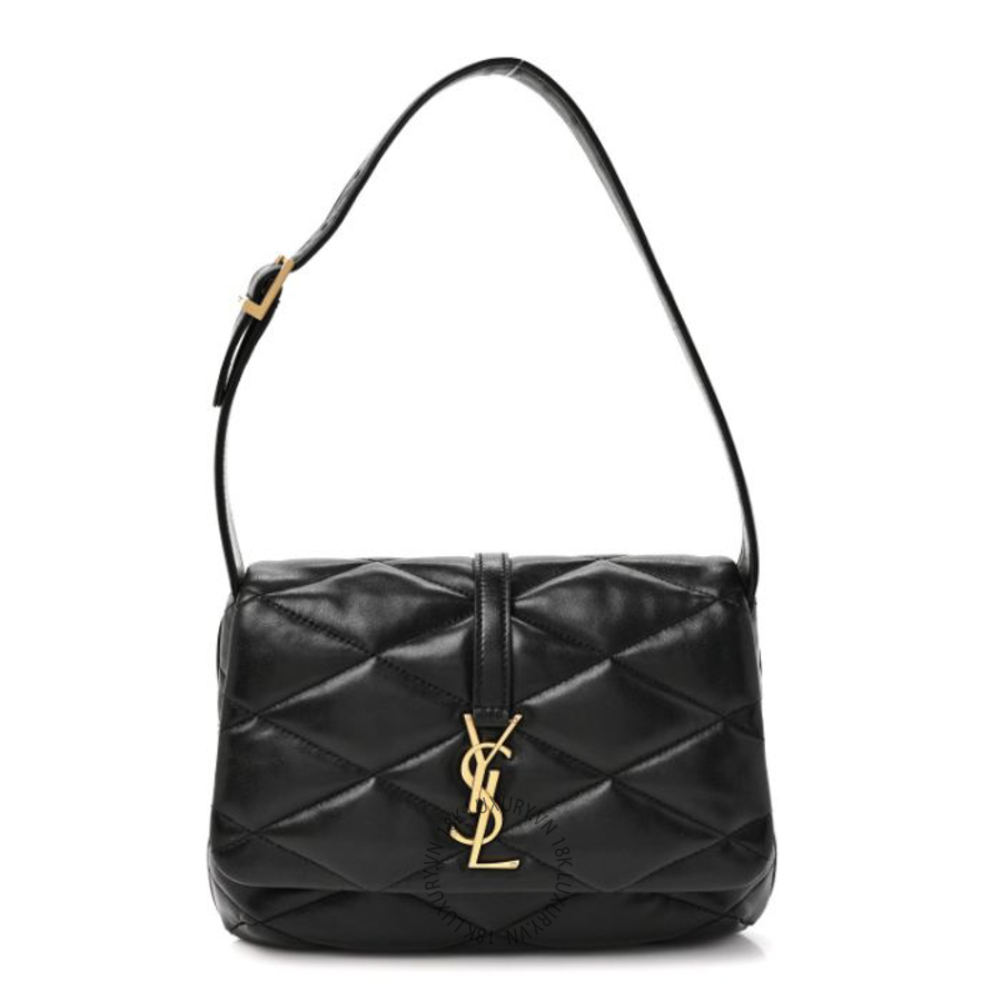 Túi Xách Yves Saint Laurent Lambskin Quilted Le 57 Diamond Shoulder Bag Black ZZN364