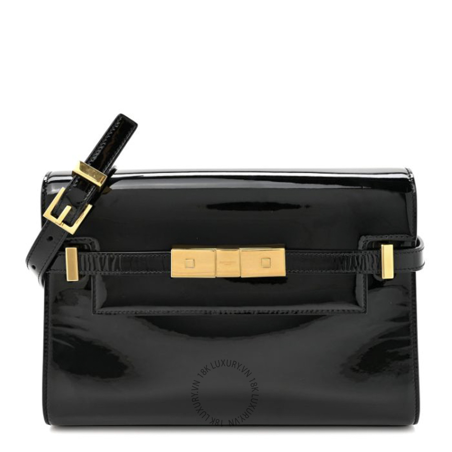 Túi Xách Yves Saint Laurent Patent Small Manhattan Shoulder Bag Black ZZN1029