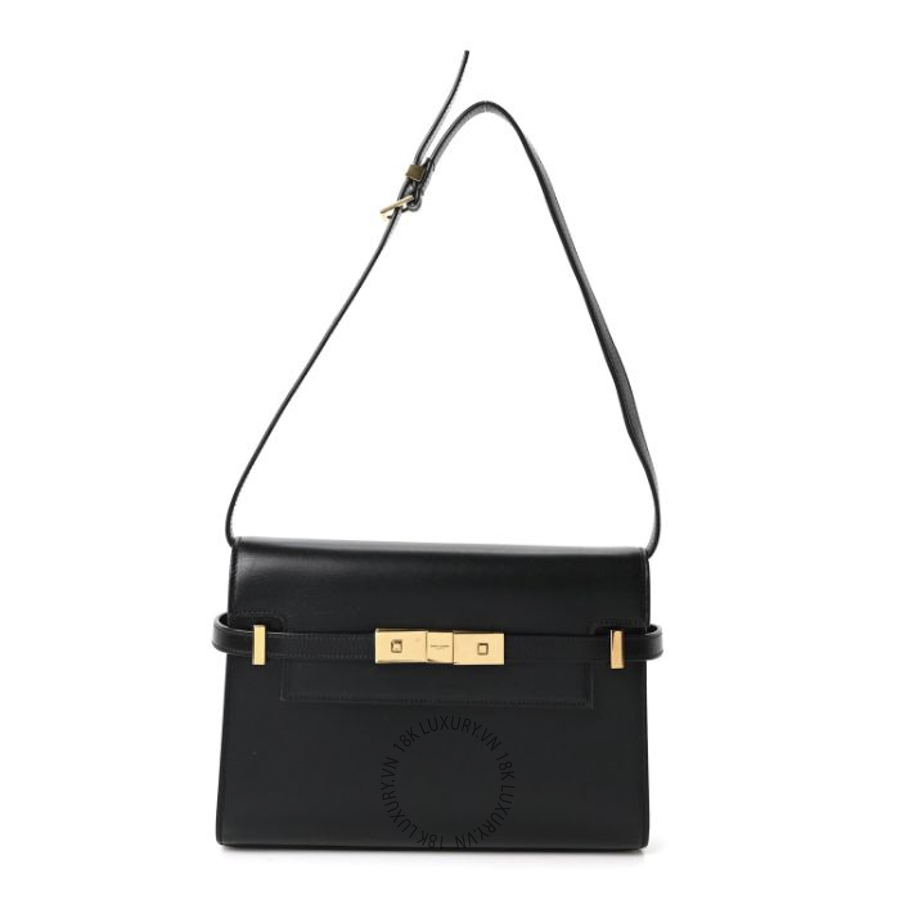 Túi Xách Yves Saint Laurent Smooth Calfskin Small Manhattan Shoulder Bag Black ZZN390