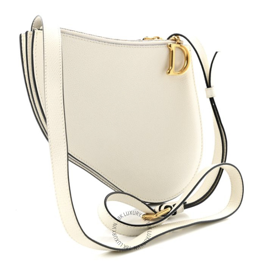Túi Yên Ngựa Christian Dior Goatskin Saddle Rodeo Pouch Latte SPSS028