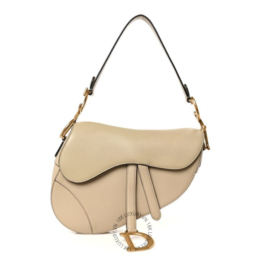 Túi Yên Ngựa Christian Dior Grained Calfskin Saddle Bag Sable SPSS041