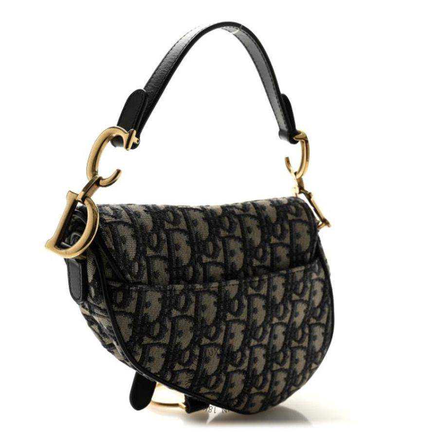 Túi Yên Ngựa Christian Dior Oblique Mini Saddle Bag Blue SPSS219