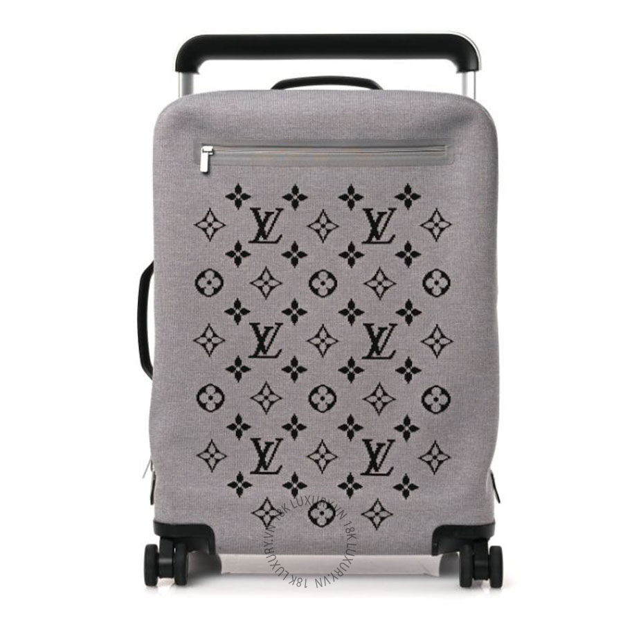 Vali LV Knit Monogram Horizon Soft 55 Suitcase Grey QWE1699