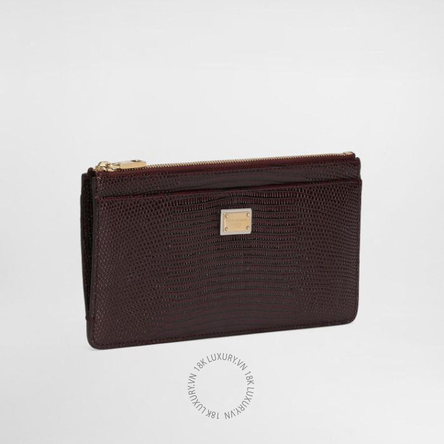 Ví dài Dolce Gabbana Iguana-print leather card holder BI1265A109580342 NVDG061