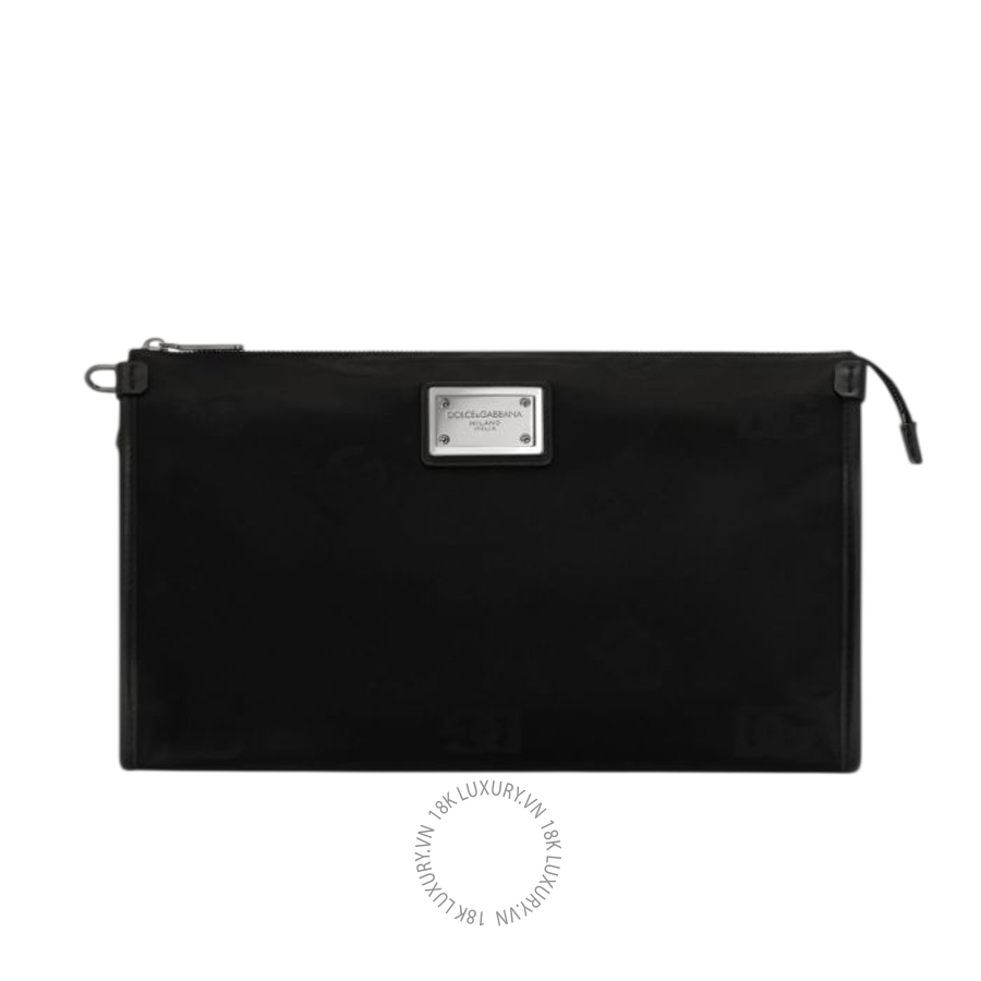 Ví dài Dolce Gabbana Nylon pouch with logo BP3233AG1848B956 NVDG112