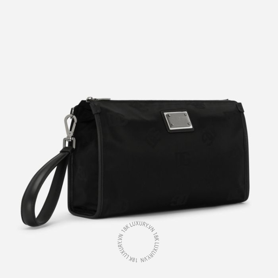 Ví dài Dolce Gabbana Nylon pouch with logo BP3233AG1848B956 NVDG112