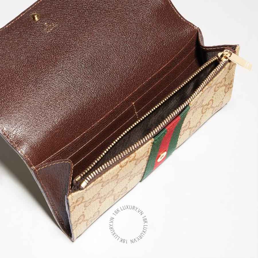 Ví Dài Gucci Long wallet with Web 876048 FAF8R 8547 GGV061