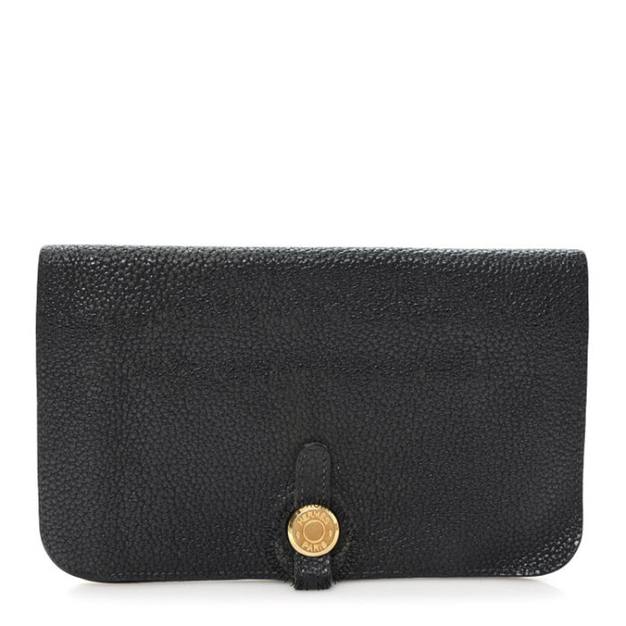 Ví Dài Hermes Togo Dogon Duo Wallet Black JJKS128