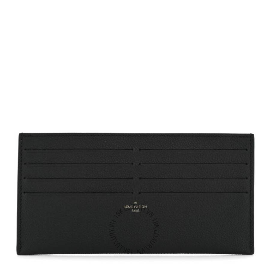 Ví dài Louis Vuitton Calfskin Felicie Chain Wallet Card Holder Insert Black FPVL048