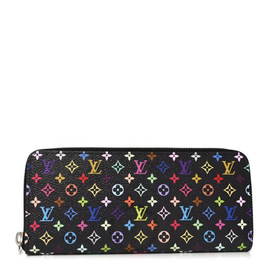 Ví dài Louis Vuitton LV X TM Monogram Multicolor Clemence Wallet Black FPVL777