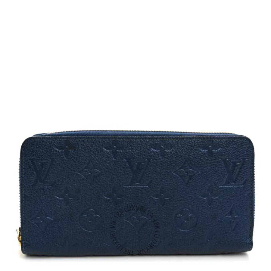 Ví dài Louis Vuitton Metallic Empreinte Monogram Zippy Wallet Navy Nacre FPVL726