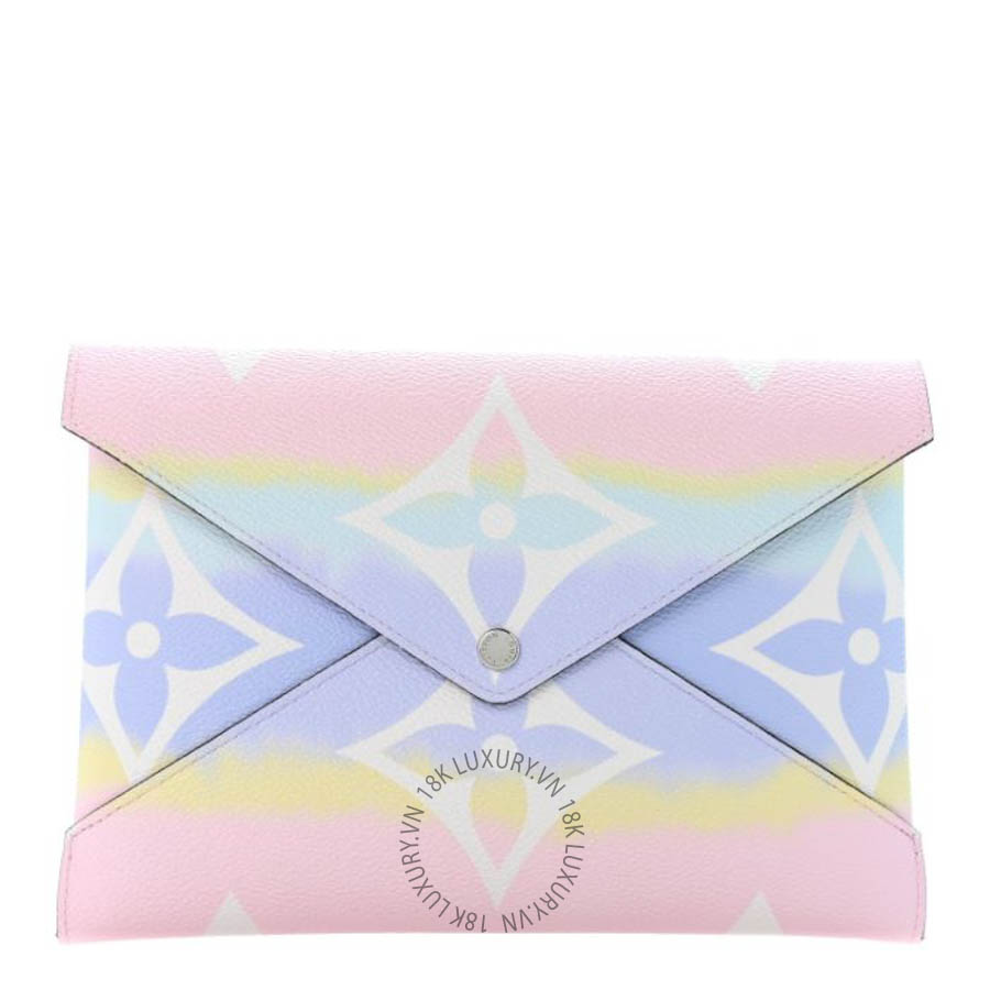 Ví dài Louis Vuitton Monogram Escale Large Kirigami Pochette Pastel FPVL596