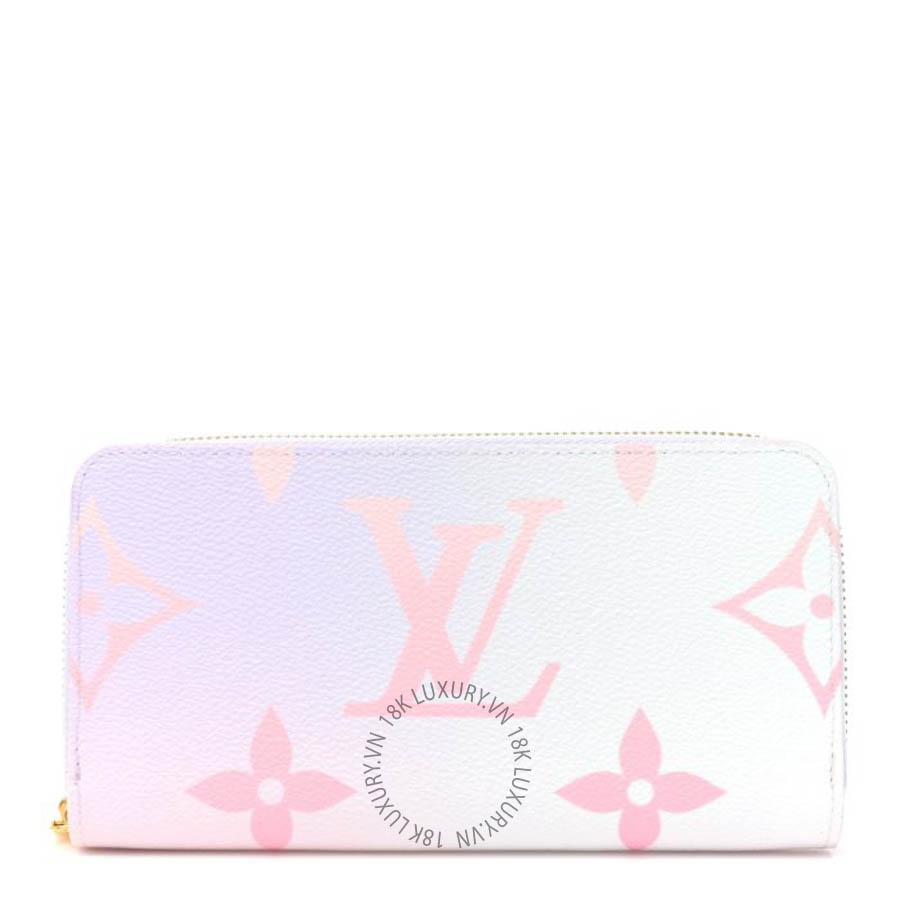 Ví dài Louis Vuitton Monogram Giant Spring In The City Zippy Wallet Sunrise Pastel FPVL776