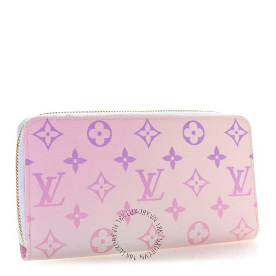 Ví dài Louis Vuitton Monogram Giant Spring In The City Zippy Wallet Sunrise Pastel FPVL779